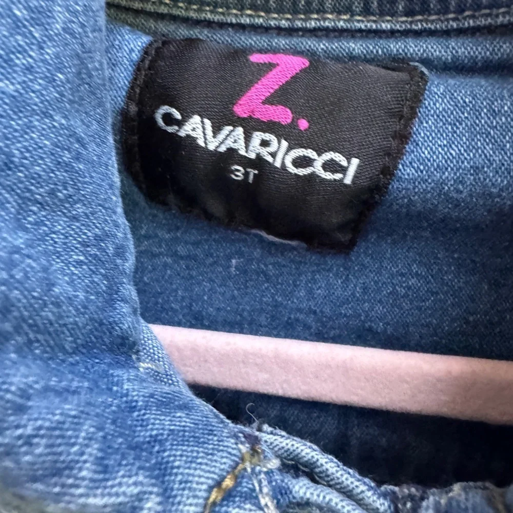 Z. Cavaricci 3T Girls Blue Denim Jean Jacket Classic Denim Style